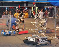 High-Schoolers Go Into Overdrive At FIRST Robotics Competition