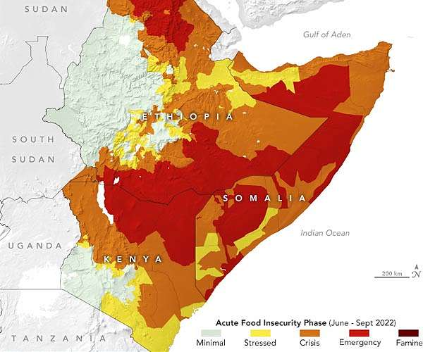 Deep concern about food security in East Africa