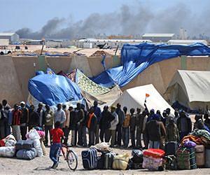 Libyan lifeline port 'safe' but refugees want out