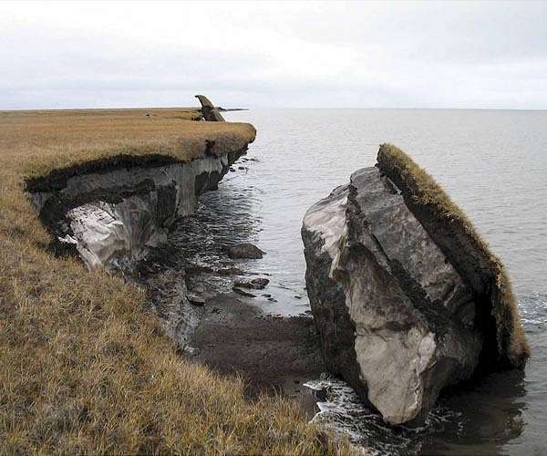 Alaskan Permafrost Erosion Accelerates Due to Climate Change