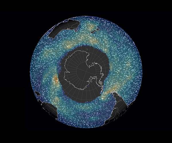 Study: Changing winds speeding up ocean currents around Antarctica