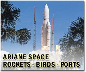 Ariane rocket launches two telecom satellites