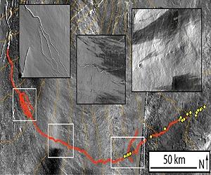 Lava Likely Made River-Like Channel On Mars