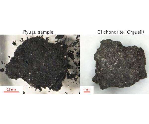 Study on Asteroid Ryugu samples highlights differences from primitive meteorites