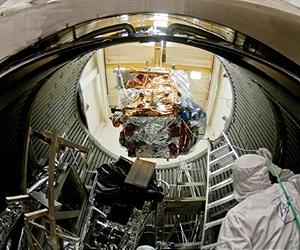 Ball Aerospace Moves NPP Satellite To Thermal Vacuum Chamber For Final Testing
