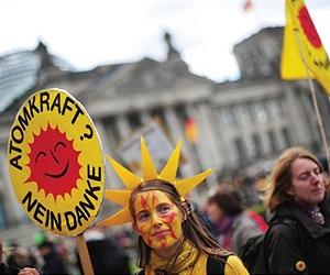 Anti-nuclear German Greens hit poll high as Merkel drops