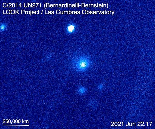 New study shows the largest comet ever observed was active at near-record distance