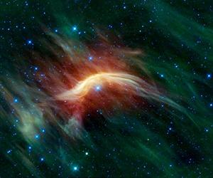 Runaway Star Plows Through Space