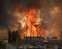Canadian forest fire still burning out of control