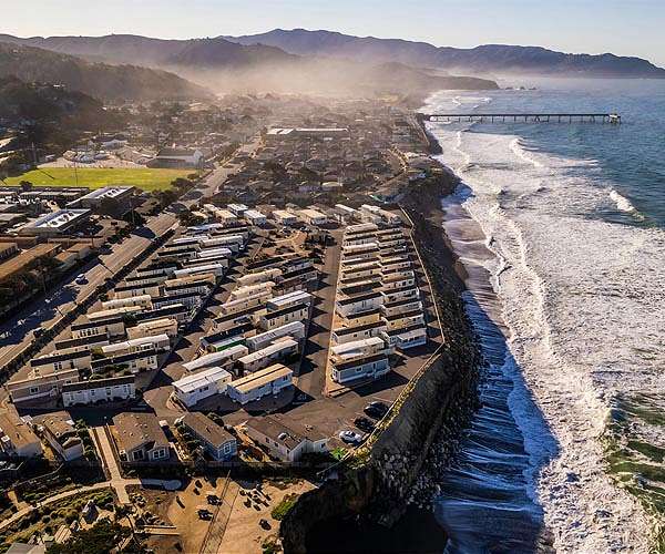 Changing climate claims railways, houses and beaches in California