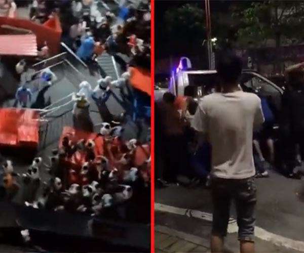 Violent protests at largest iPhone factory in China