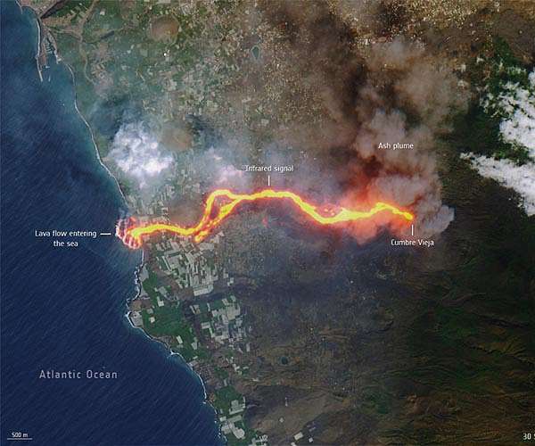 Volcanic eruption on Spanish island shows signs of ending