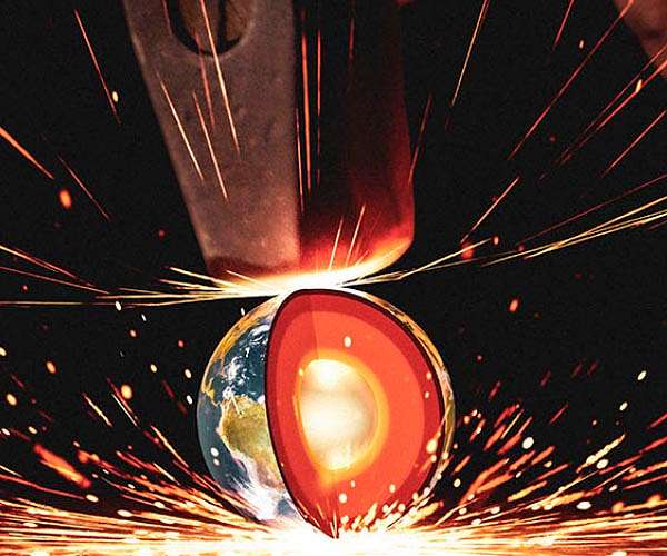 Researchers recreate deep-Earth conditions to see how iron copes with extreme stress