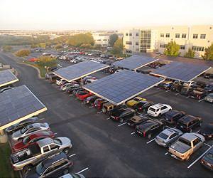 Solar Trees Bloom at GM's Tech Facility Event