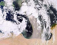 Sandstorm Over The Mediterranean