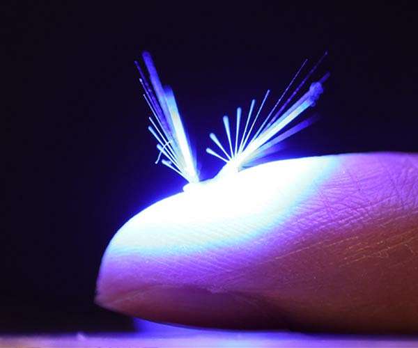 A fairy-like robot flies by the power of wind and light