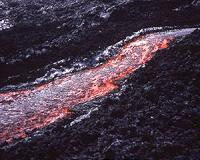 How a change in slope affects lava flows