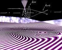 Atomic jet - the first lens for extreme-ultraviolet light developed