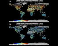 First global carbon dioxide maps produced by Chinese observation satellite