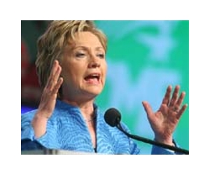 Clinton praises NATO's progress as she bids farewell
