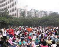 Hong Kong's domestic workers dodge tear gas and clashes
