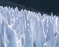 Miniature Lab Ice Spikes May Hold Clues To Warming Impacts On Glaciers