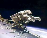 Astronauts complete spacewalk outside space station