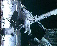 Spacewalkers Complete More Harmony Hookup Work