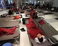 Chaos at JFK airport with flood, storm backlog