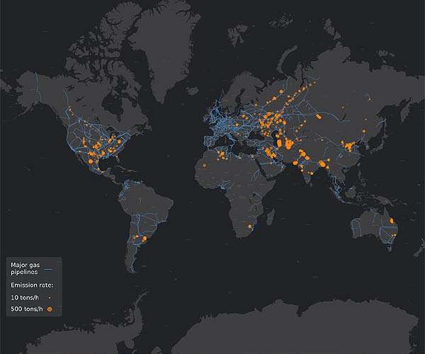 NASA satellites identify more than 50 methane 'super emitters'