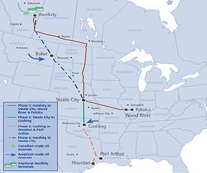 US leg of controversial Canadian oil pipeline opens