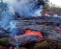 Lava flow crisis averted