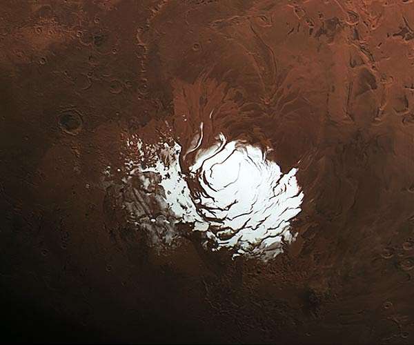 What a Martian ice age left behind