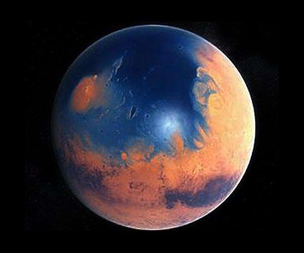 Mars was covered by 300 meter deep oceans