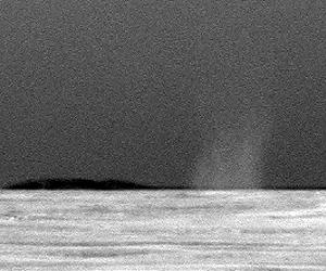 Martian Dust Devil Whirls Into Opportunity's View