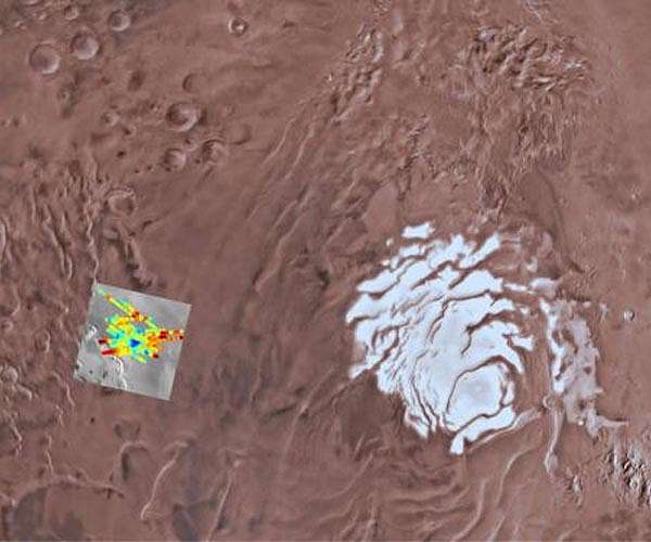 Study Sheds New Light on Composition at Base of Martian Southern Polar Cap