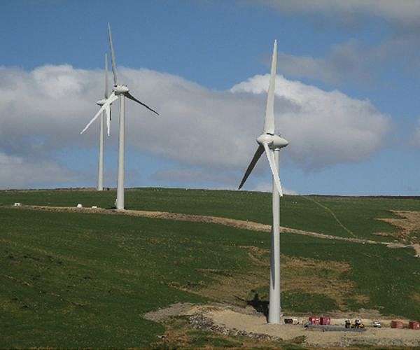 Harvesting wind energy in small countries with low wind speed and limited