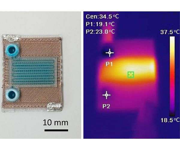 Scientists 3D print self-heating microfluidic devices