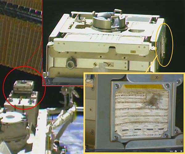 Using fabric to listen to space dust