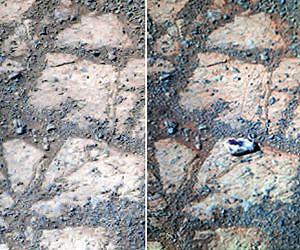 Mysterious stone 'rawled up' to Mars Rover Opportunity