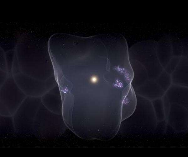 Vast bubble in interstellar space source of all nearby, young stars