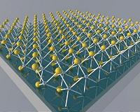 Spontaneous spin polarization demonstrated in a two-dimensional material