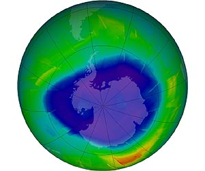 Ozone hole might slightly warm planet