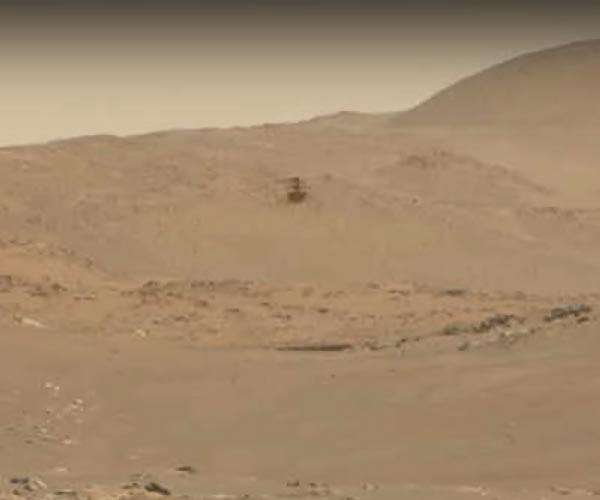 NASA's Perseverance captures challenging flight by Mars Helicopter