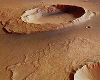 Remnants of a mega-flood on Mars