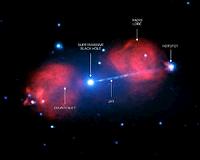 Blast from black hole in a galaxy far, far away