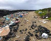 Indonesian island clean-up nets 40 tons of rubbish daily