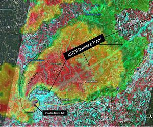 Satellite and Radar Data Reveal Damage Track of Alabama Tornadic Thunderstorms