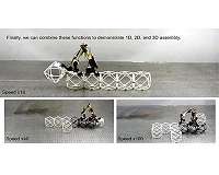 Assembler robots make large structures from little pieces