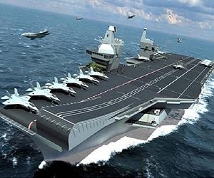 Carrier Construction Begins On The Mersey